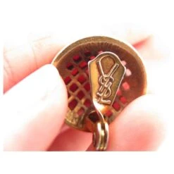 VINTAGE BOUCLES D'OREILLES YVES SAINT LAURENT RONDES GRILLAGE WIRE MESH EARRINGS Doré -Yves Saint Laurent 513804 3