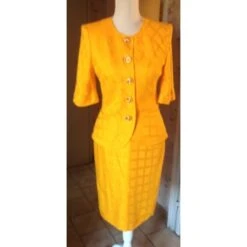 Yves Saint Laurent Blazerchyc Bouton D'or Jaune -Yves Saint Laurent 52037 7