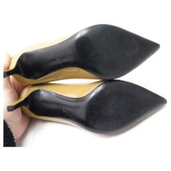 CHAUSSURES YVES SAINT LAURENT ESCARPINS 375368 36.5 CUIR VERNIS BEIGE SHOES -Yves Saint Laurent 521320 3