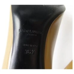 CHAUSSURES YVES SAINT LAURENT ESCARPINS 375368 36.5 CUIR VERNIS BEIGE SHOES -Yves Saint Laurent 521320 4