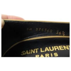 CHAUSSURES YVES SAINT LAURENT ESCARPINS 375368 36.5 CUIR VERNIS BEIGE SHOES -Yves Saint Laurent 521320 6