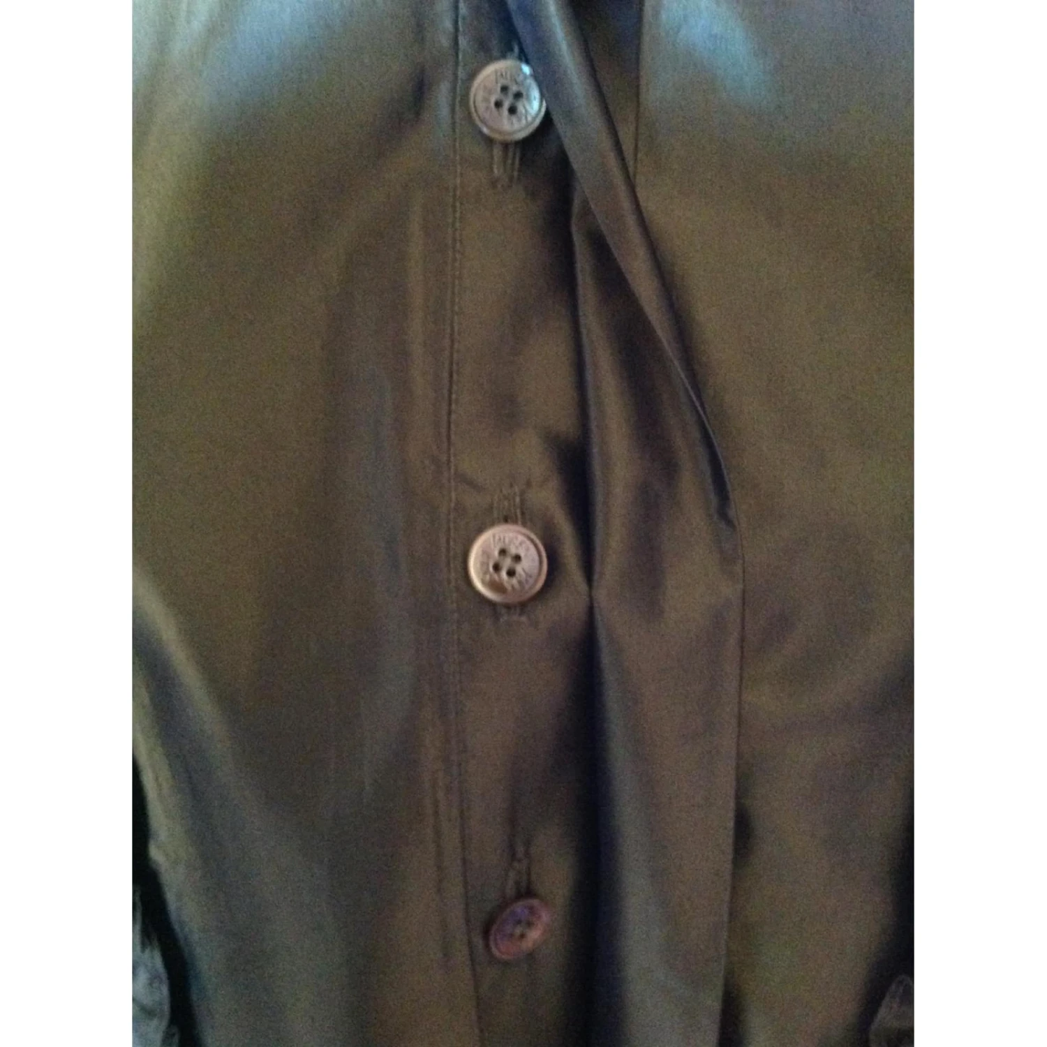 Yves Saint Laurent Chemisier Jabots Chyc Kaki 7 Yves Saint Laurent Chemisier Jabots Chyc Kaki – Image 5