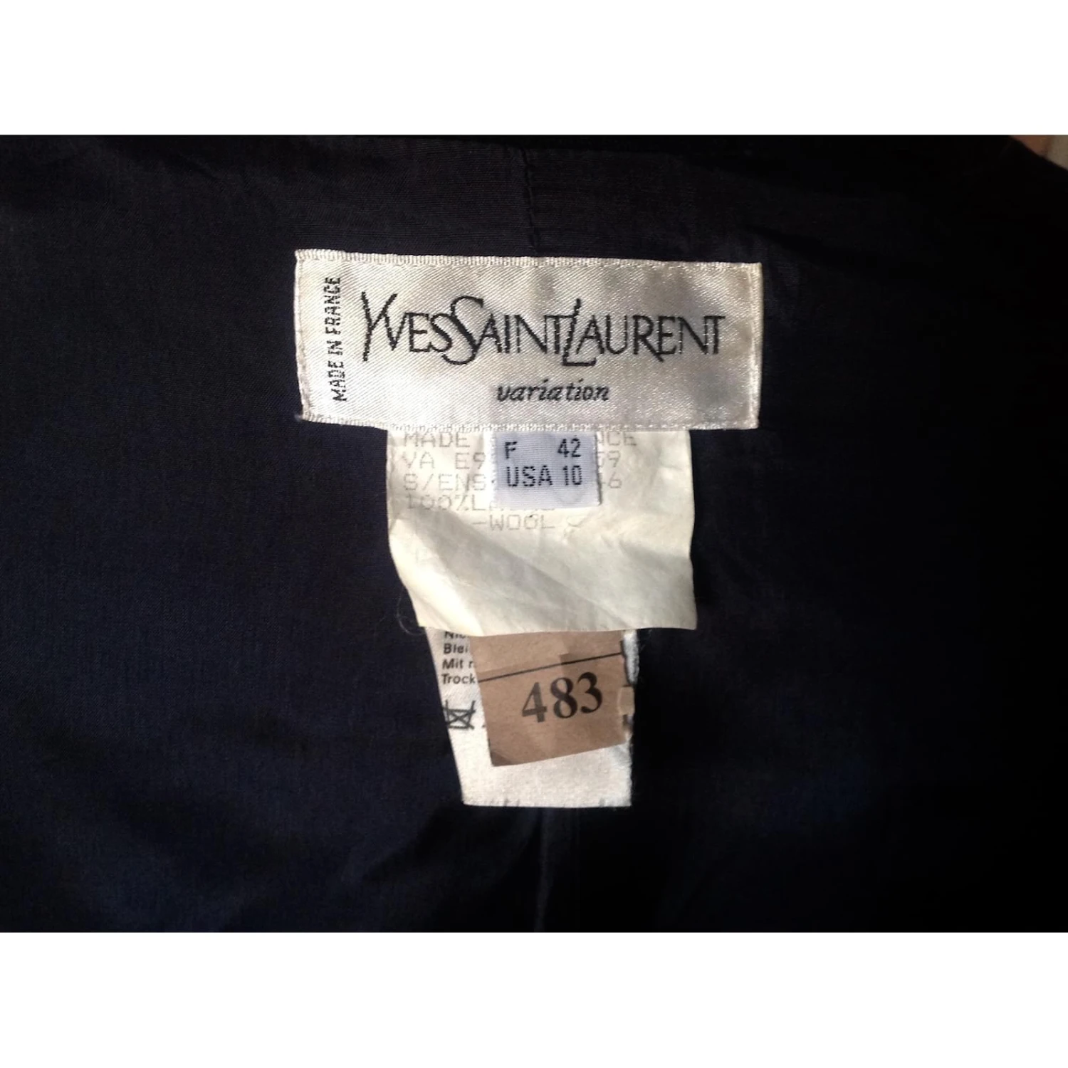 Yves Saint Laurent Spencer Chyc Bleu Marine 11 Yves Saint Laurent Spencer Chyc Bleu Marine – Image 9