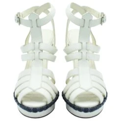 Yves Saint Laurent Talons Cage Blanc Cassé -Yves Saint Laurent 547804 3
