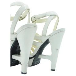 Yves Saint Laurent Talons Cage Blanc Cassé -Yves Saint Laurent 547804 6