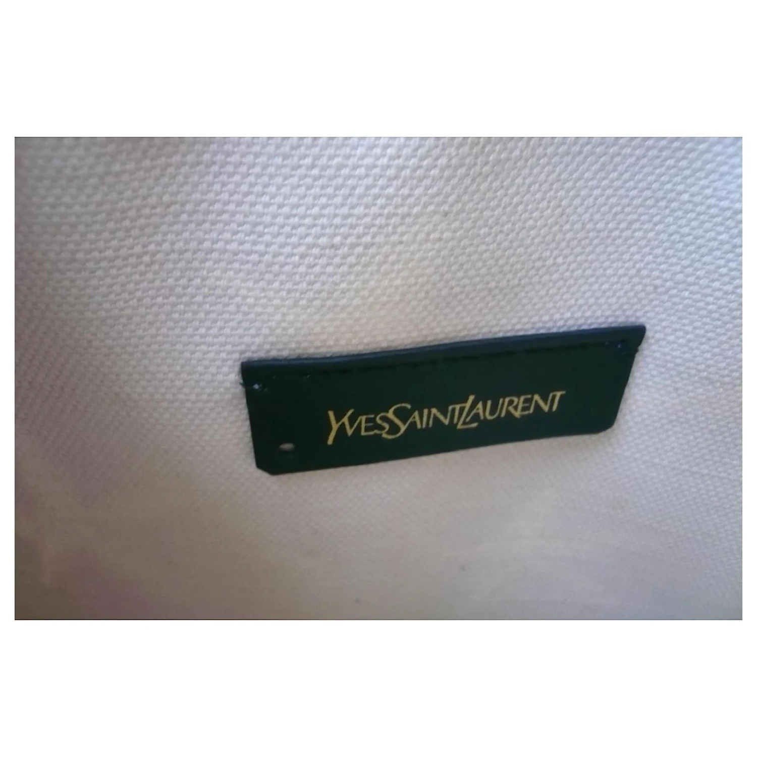 YVES SAINT LAURENT Pochette Bleu Foncé Coquillages TBE 6 YVES SAINT LAURENT Pochette Bleu Foncé Coquillages TBE – Image 4