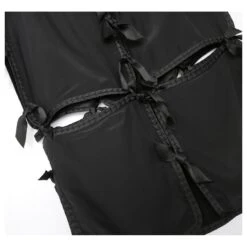 Yves Saint Laurent X Tom Ford AW02 Panneau En Soie Noire Et Jupe à Nœud 17 Yves Saint Laurent X Tom Ford AW02 Panneau En Soie Noire Et Jupe à Nœud -Yves Saint Laurent 561975 6