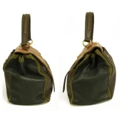 Sac à Main YSL Yves Saint Laurent Muse Tricolor Leather Suede Shoulder Vert Marron Multicolore -Yves Saint Laurent 563971 5