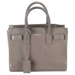 Yves Saint Laurent Sac De Jour Nano Cuir Grainé Gris -Yves Saint Laurent 564286 2