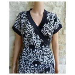 Yves Saint Laurent Jupe Noir Blanc Cassé -Yves Saint Laurent 565818 3