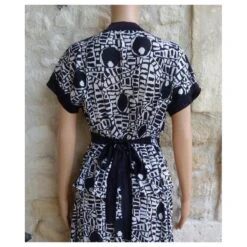 Yves Saint Laurent Jupe Noir Blanc Cassé -Yves Saint Laurent 565818 4