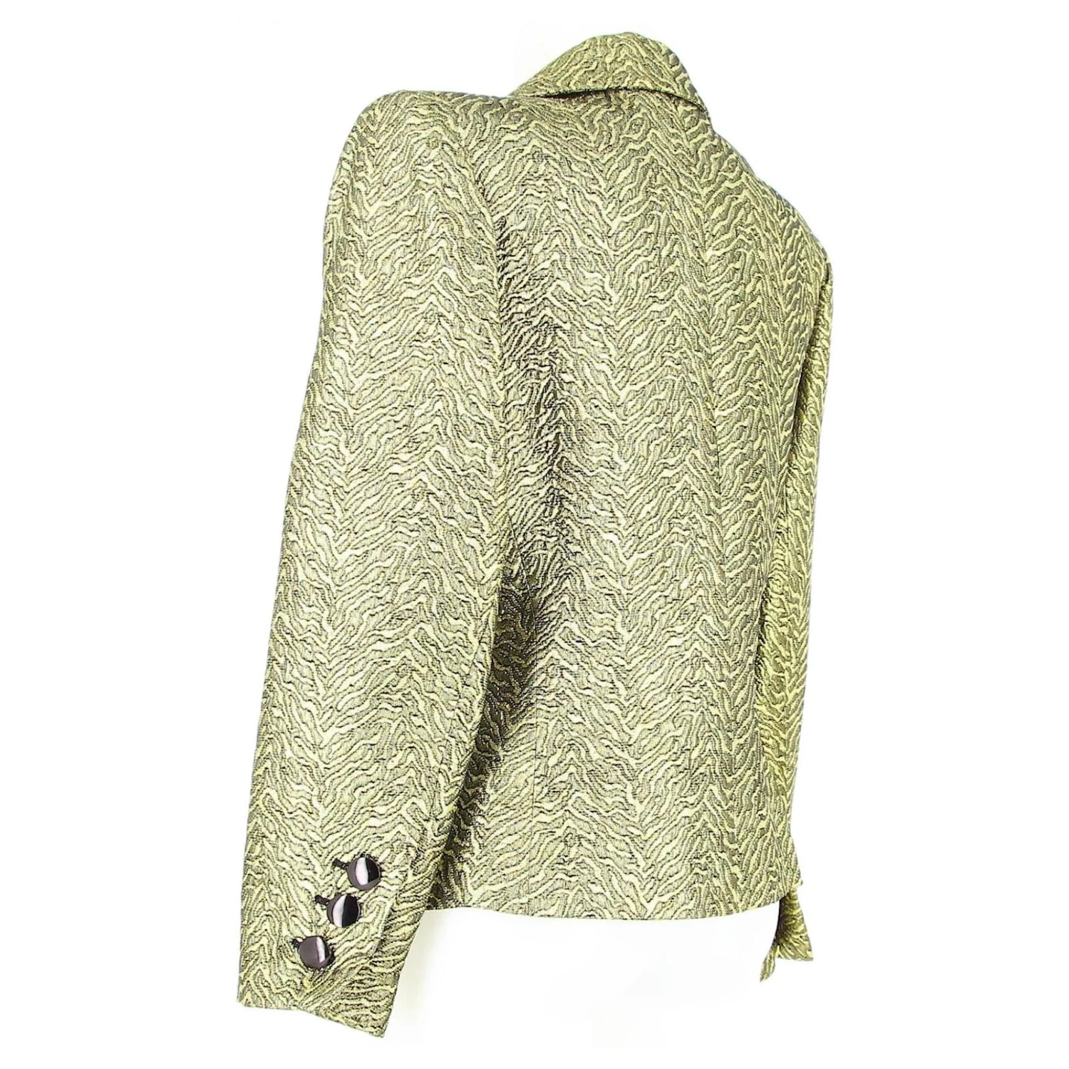 Veste De Costume Dorée Yves Saint Laurent. 5 Veste De Costume Dorée Yves Saint Laurent. – Image 3