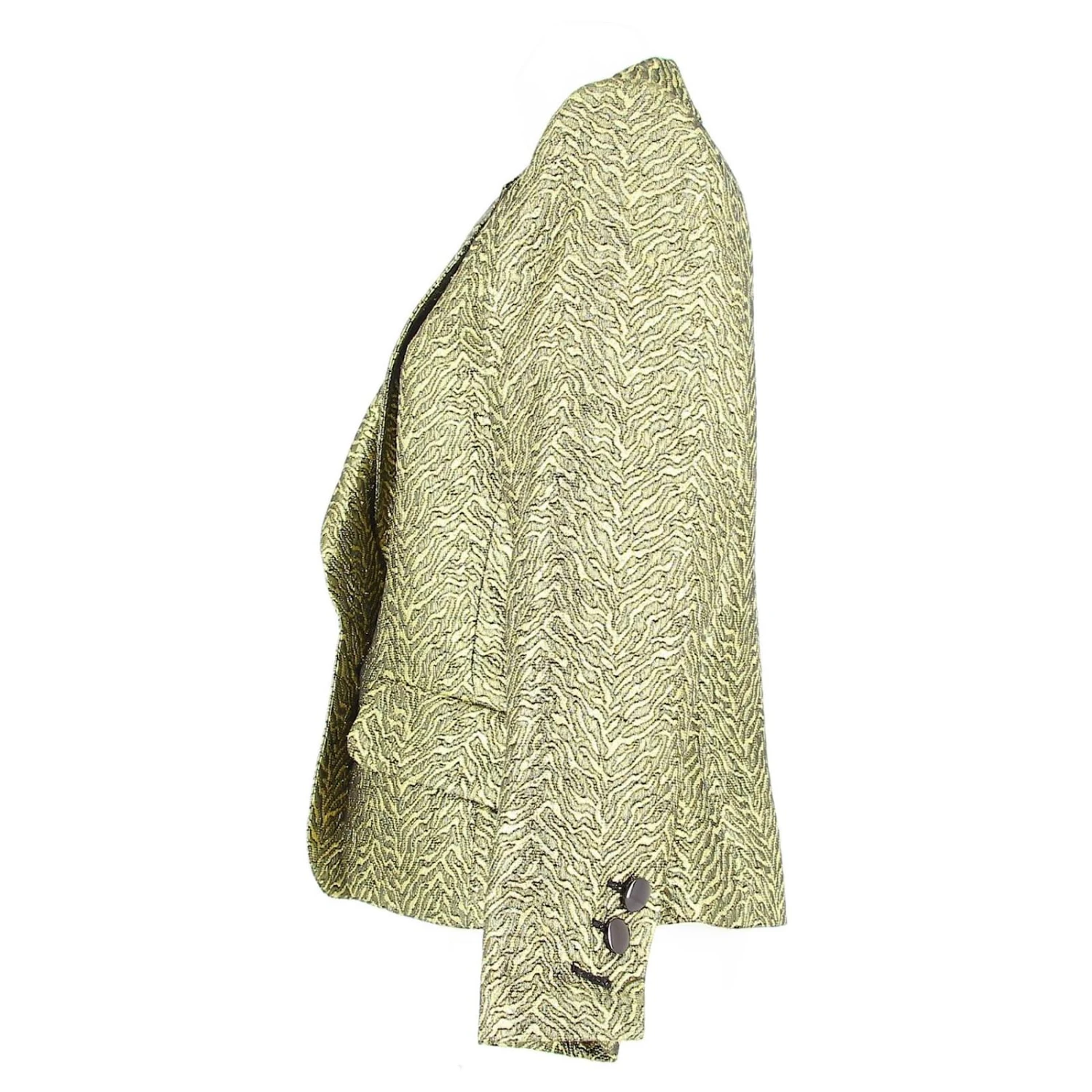 Veste De Costume Dorée Yves Saint Laurent. 6 Veste De Costume Dorée Yves Saint Laurent. – Image 4