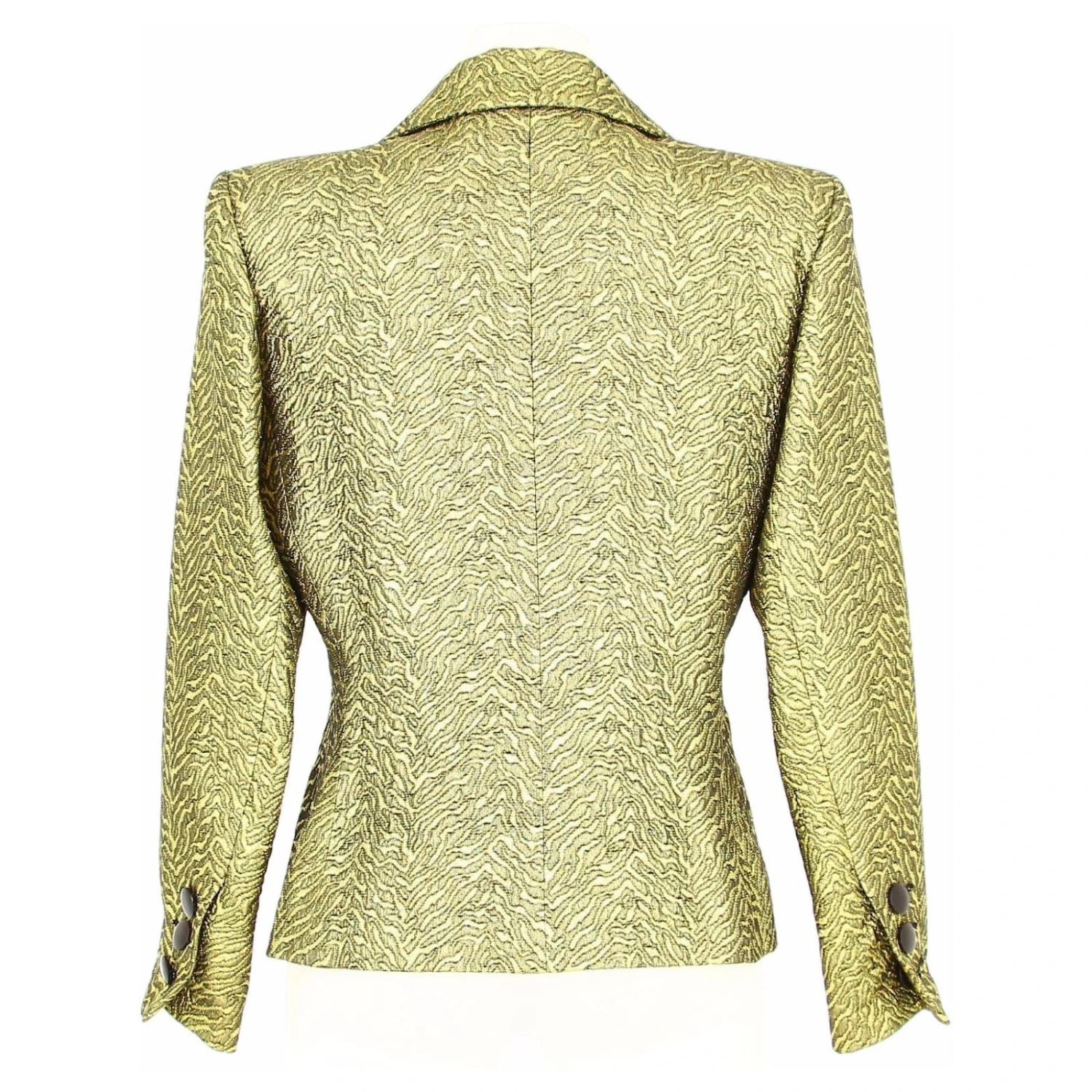Veste De Costume Dorée Yves Saint Laurent. 7 Veste De Costume Dorée Yves Saint Laurent. – Image 5