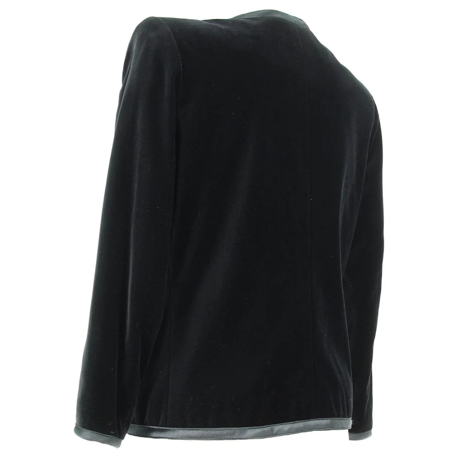 Veste En Velours Noir Yves Saint Laurent 7 Veste En Velours Noir Yves Saint Laurent – Image 5