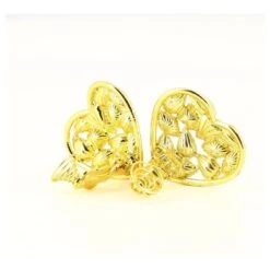 Boucle D'oreille Coeur Doré Yves Saint Laurent 8 Boucle D'oreille Coeur Doré Yves Saint Laurent -Yves Saint Laurent 586600 3