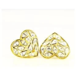 Boucle D'oreille Coeur Doré Yves Saint Laurent 9 Boucle D'oreille Coeur Doré Yves Saint Laurent -Yves Saint Laurent 586600 4