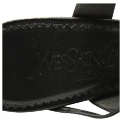 Yves Saint Laurent Sandales à Brides En Cuir Noir -Yves Saint Laurent 592997 6