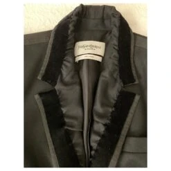 Yves Saint Laurent Veste Blazer Vintage YSL Noir 15 Yves Saint Laurent Veste Blazer Vintage YSL Noir -Yves Saint Laurent 613580 4