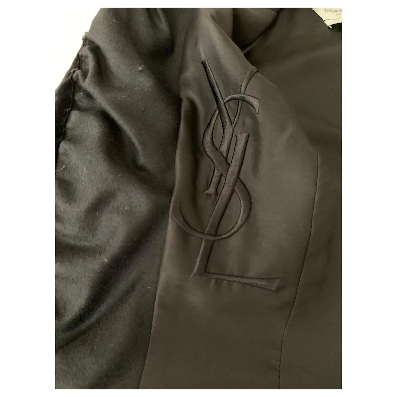 Yves Saint Laurent Veste Blazer Vintage YSL Noir 8 Yves Saint Laurent Veste Blazer Vintage YSL Noir – Image 6