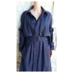 Yves Saint Laurent Trenchs Bleu Marine -Yves Saint Laurent 629682 3