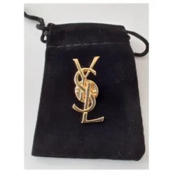 Yves Saint Laurent Pin's Broche Doré 9 Yves Saint Laurent Pin's Broche Doré -Yves Saint Laurent 632127 3