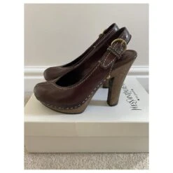 Yves Saint Laurent Escarpins YSL Ebene Apache En Chêne Marron 17 Yves Saint Laurent Escarpins YSL Ebene Apache En Chêne Marron -Yves Saint Laurent 649875 6