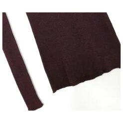 Yves Saint Laurent AW08 Haut Long Côtelé En Maille De Soie Prune -Yves Saint Laurent 654279 4