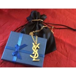 Yves Saint Laurent Pendentifs Plaqué Or Ysl Doré -Yves Saint Laurent 65808 8