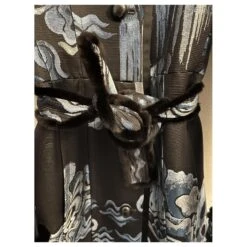 Yves Saint Laurent Manteau Rive Gauche Waterfall Jacket F/W 2004 Bleu -Yves Saint Laurent 660276 3