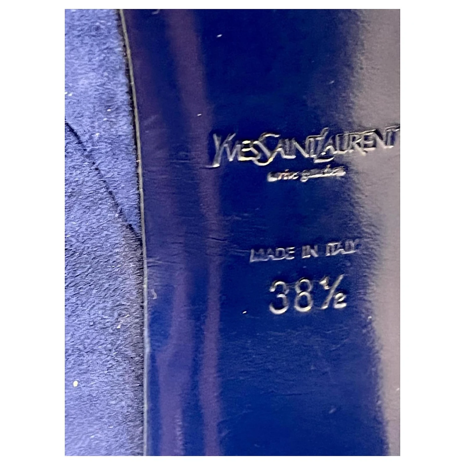 Yves Saint Laurent Escarpins YSL Palais Mohawk Tribute Bleu 9 Yves Saint Laurent Escarpins YSL Palais Mohawk Tribute Bleu – Image 7