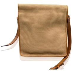 Yves Saint Laurent Sac Bandoulière Messager Vintage En Toile Beige 12 Yves Saint Laurent Sac Bandoulière Messager Vintage En Toile Beige -Yves Saint Laurent 669293 5