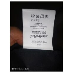 Yves Saint Laurent #yvessaintlourent#chemise#noire#38#36#s#m -Yves Saint Laurent 669537 2