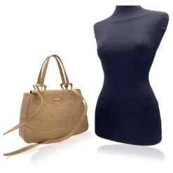 Yves Saint Laurent Cabas Vintage En Toile Brodée Beige -Yves Saint Laurent 672730 2