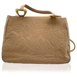 Yves Saint Laurent Cabas Vintage En Toile Brodée Beige -Yves Saint Laurent 672730 3