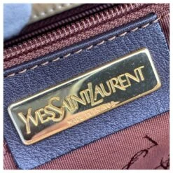 Yves Saint Laurent Cabas Vintage En Toile Brodée Beige -Yves Saint Laurent 672730 6