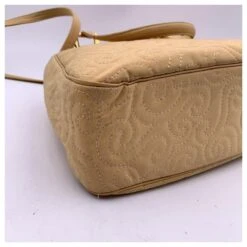 Yves Saint Laurent Cabas Vintage En Toile Brodée Beige -Yves Saint Laurent 672730 8