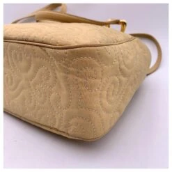 Yves Saint Laurent Cabas Vintage En Toile Brodée Beige -Yves Saint Laurent 672730 9