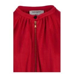 Yves Saint Laurent Blouson Aviateur Rouge -Yves Saint Laurent 702526 3
