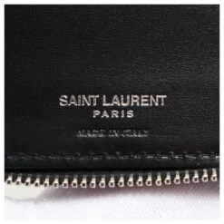 Yves Saint Laurent Portefeuille Zip Rond Paris Cuir Noir 16 Yves Saint Laurent Portefeuille Zip Rond Paris Cuir Noir -Yves Saint Laurent 719475 7