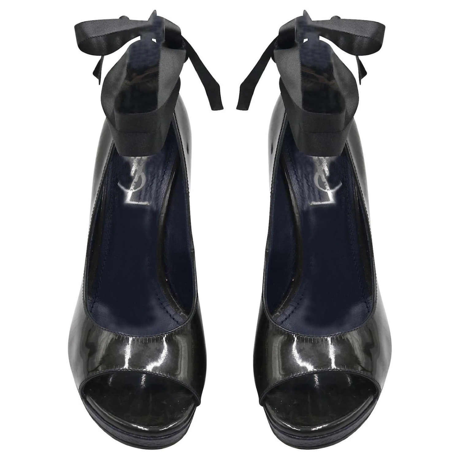 Yves Saint Laurent Escarpins Vernis Vert Foncé 5 Yves Saint Laurent Escarpins Vernis Vert Foncé – Image 3