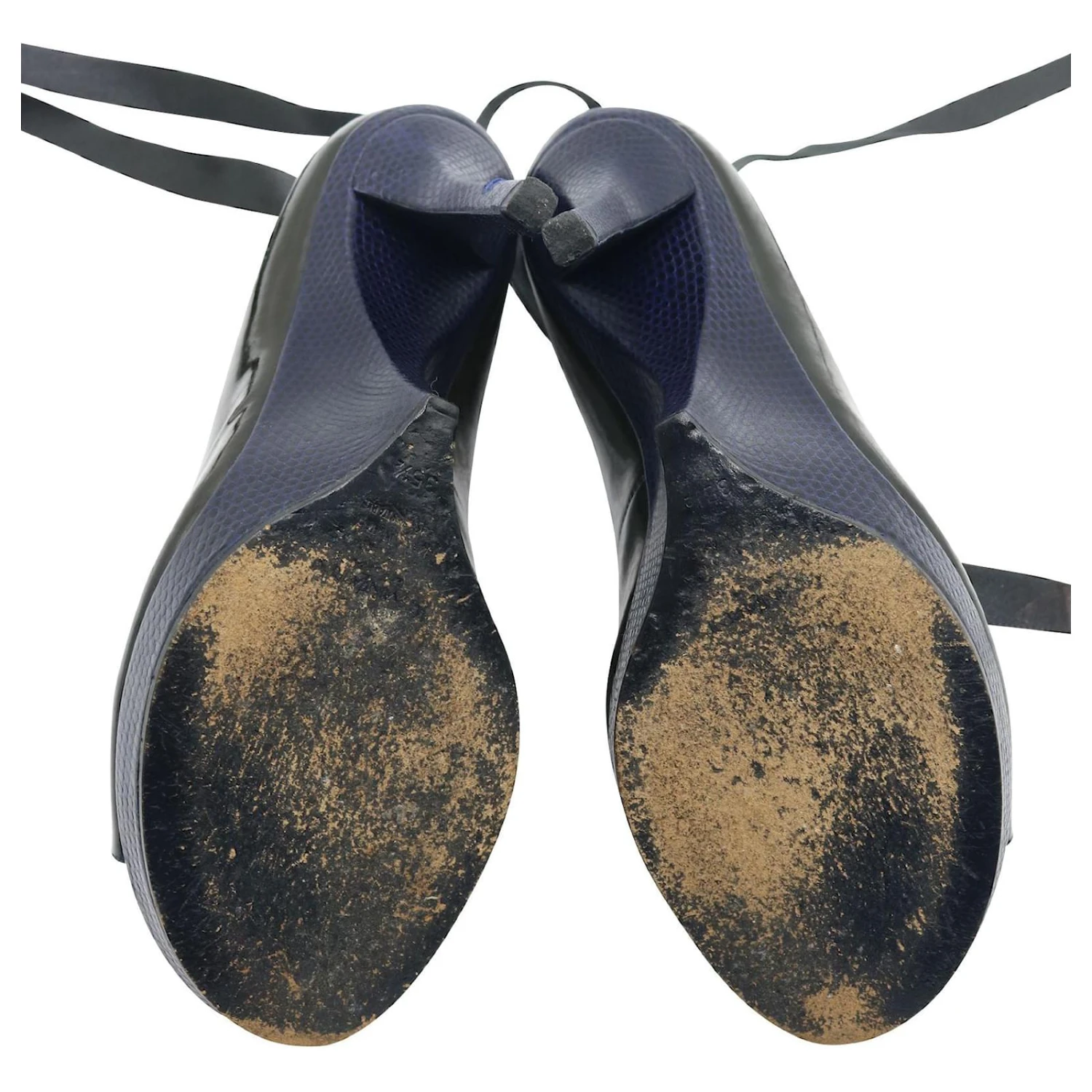 Yves Saint Laurent Escarpins Vernis Vert Foncé 7 Yves Saint Laurent Escarpins Vernis Vert Foncé – Image 5