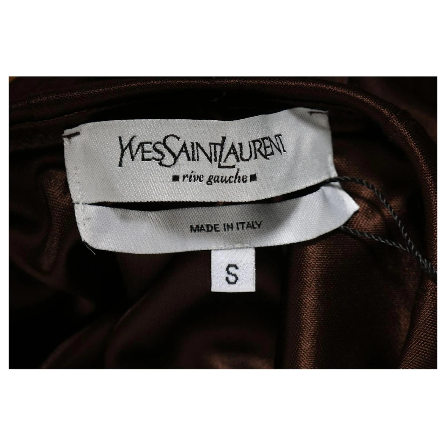 Yves Saint Laurent Jupe étagée Marron Foncé 7 Yves Saint Laurent Jupe étagée Marron Foncé – Image 5