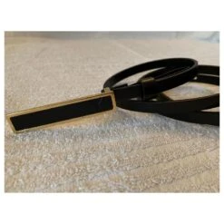 Yves Saint Laurent Ceinture Ultra Fine En Cuir Noir 15 Yves Saint Laurent Ceinture Ultra Fine En Cuir Noir -Yves Saint Laurent 727915 6