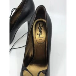 Yves Saint Laurent Escarpins Noir Doré -Yves Saint Laurent 73146 7
