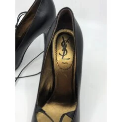 Yves Saint Laurent Escarpins Noir Doré -Yves Saint Laurent 73146 9