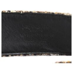 Yves Saint Laurent Ceinture Large En Tweed Marron -Yves Saint Laurent 733444 3