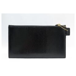 NEUF SAC A MAIN YVES SAINT LAURENT 669907 POCHETTE CUIR PYTHON NOIR POUCH -Yves Saint Laurent 750304 2