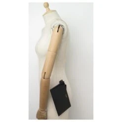 NEUF SAC A MAIN YVES SAINT LAURENT 669907 POCHETTE CUIR PYTHON NOIR POUCH -Yves Saint Laurent 750304 3