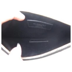 NEUF SAC A MAIN YVES SAINT LAURENT 669907 POCHETTE CUIR PYTHON NOIR POUCH -Yves Saint Laurent 750304 5